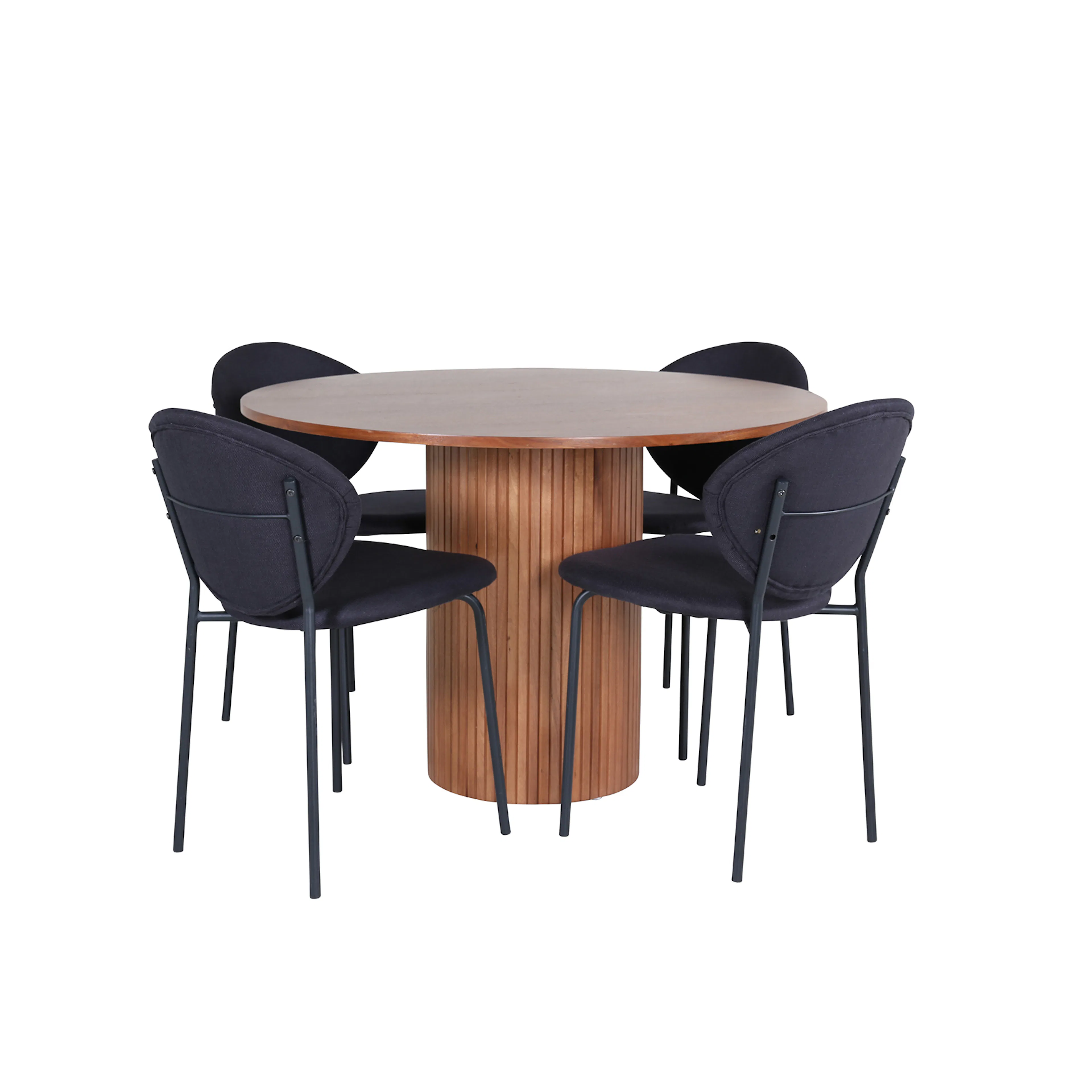 Matgrupp Venture Home med Bianca Matbord och 4 Valor Matstolar