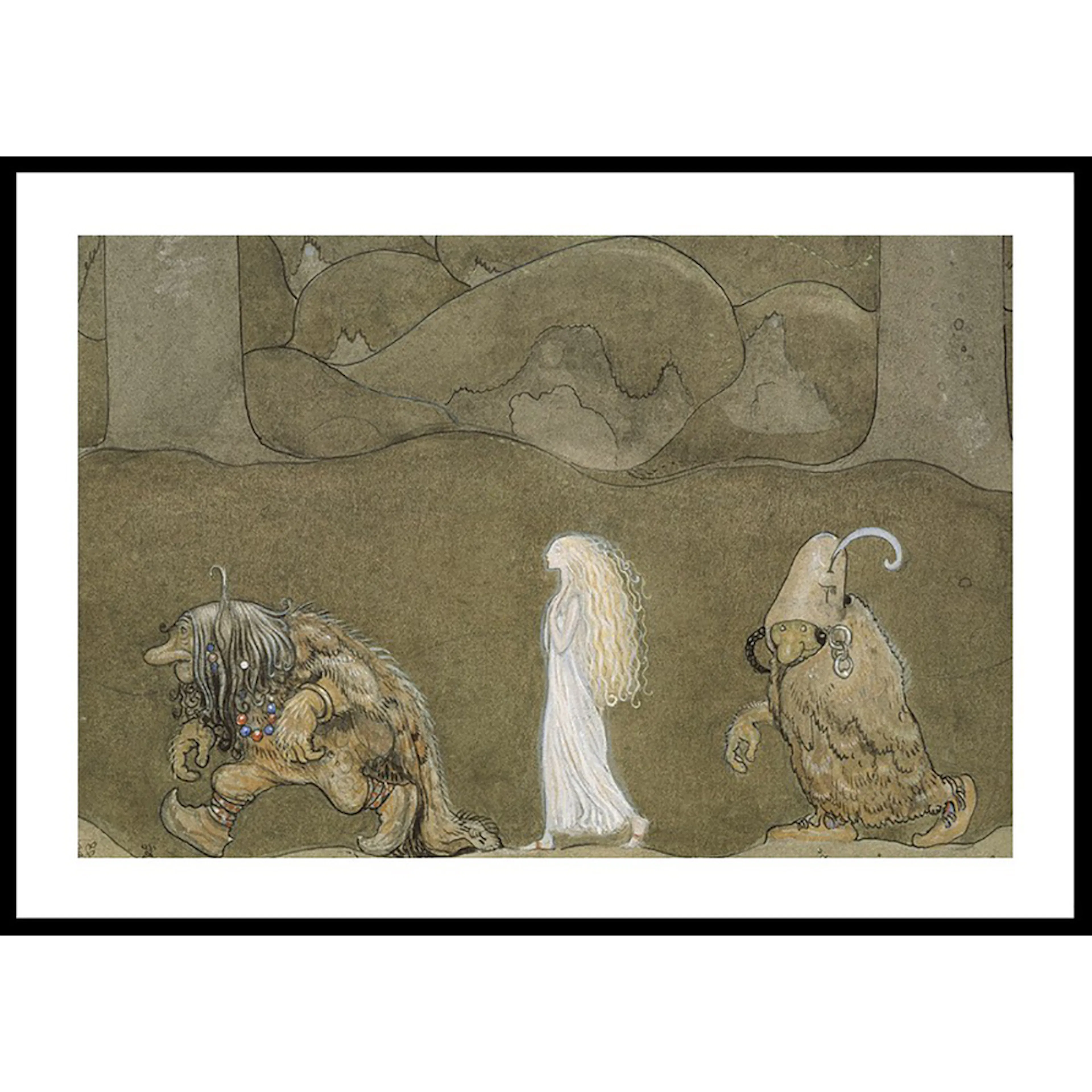 Poster Gallerix Prinsessan och Trollen av John Bauer