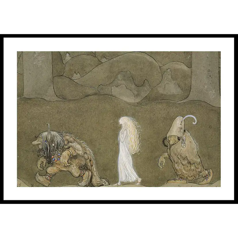 Poster Gallerix Prinsessan och Trollen av John Bauer