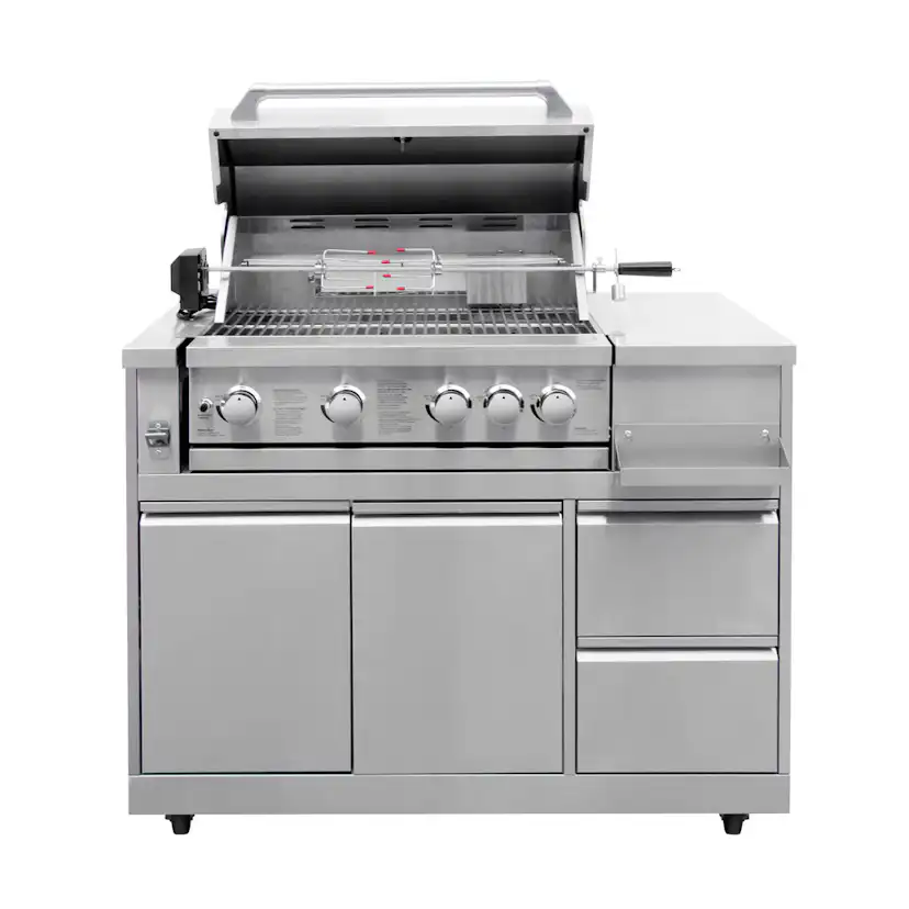 Gasolgrill Myoutdoorkitchen Inox Range med 4 Brännare och Infravärme