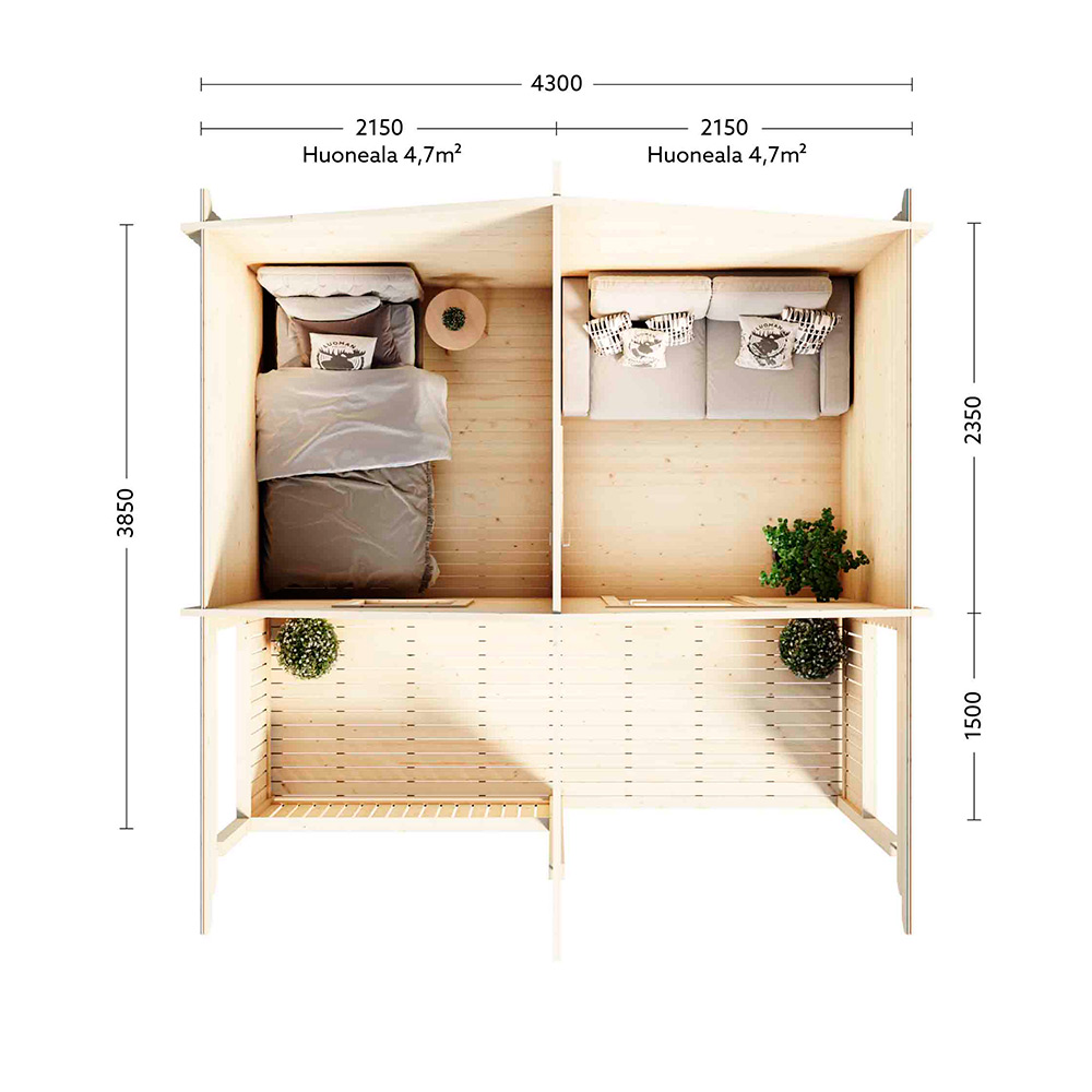Stuga Luoman Lillevilla Keitele 10,1 m2