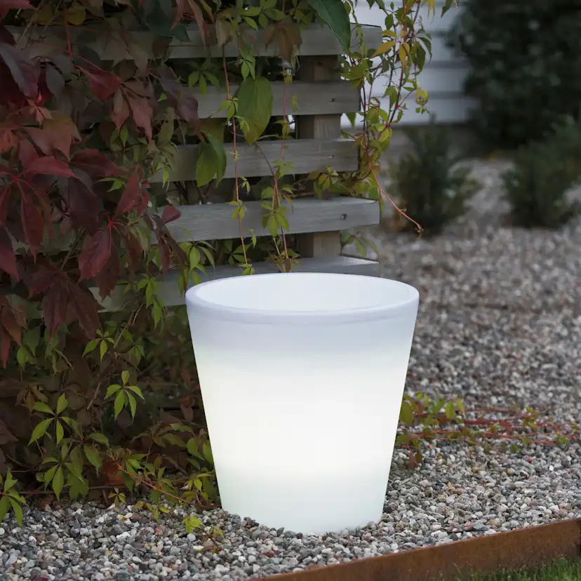 Assisi blomkruka liten LED plast trafo IP44 Höjd: 280 mm