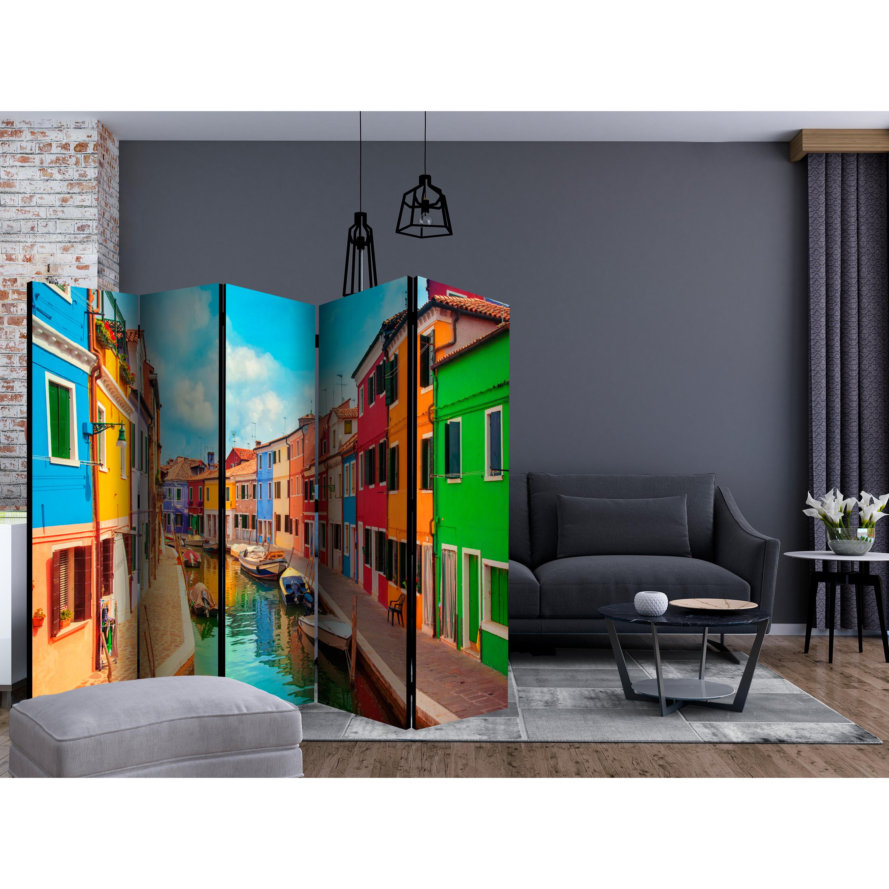 Rumsavdelare Arkiio Colorful Canal in Burano II 225x172 cm