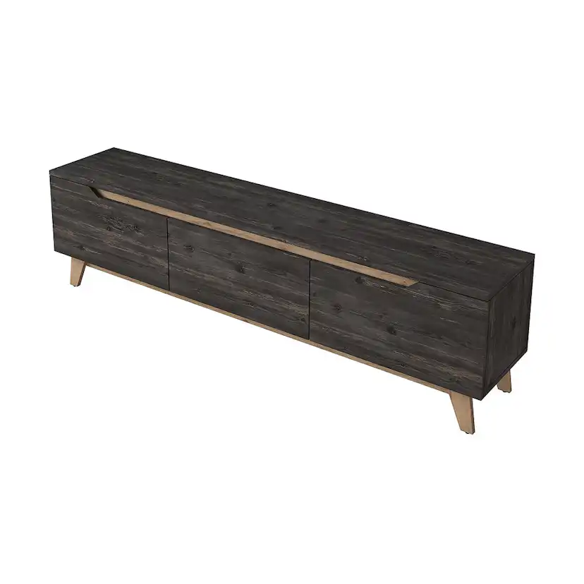 Mediamöbel In Living Virkesbo Svart/Brun TV-bänk 180cm