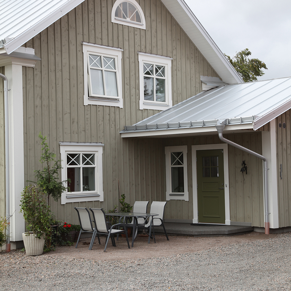 Fönster Fri Form DekorFönster Outline Fast Karm Halvcirkel Enkelglas Vitmålat