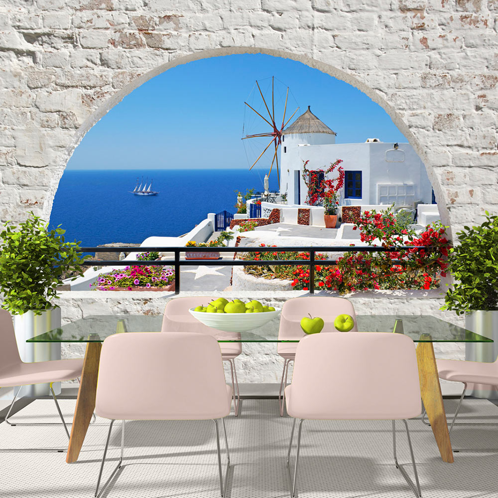 Fototapet Arkiio Självhäftande Summer In Santorini