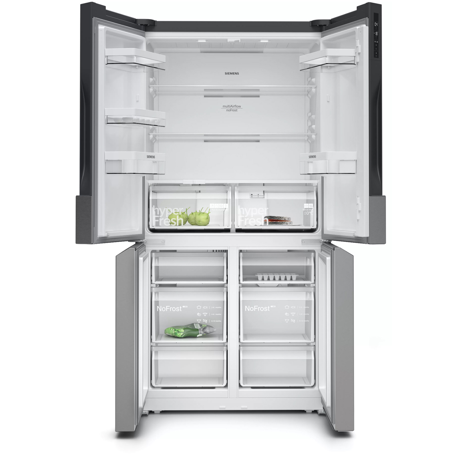 Kyl/Frys Siemens Side by Side iQ300 French Door KF96NVPEA Rostfri