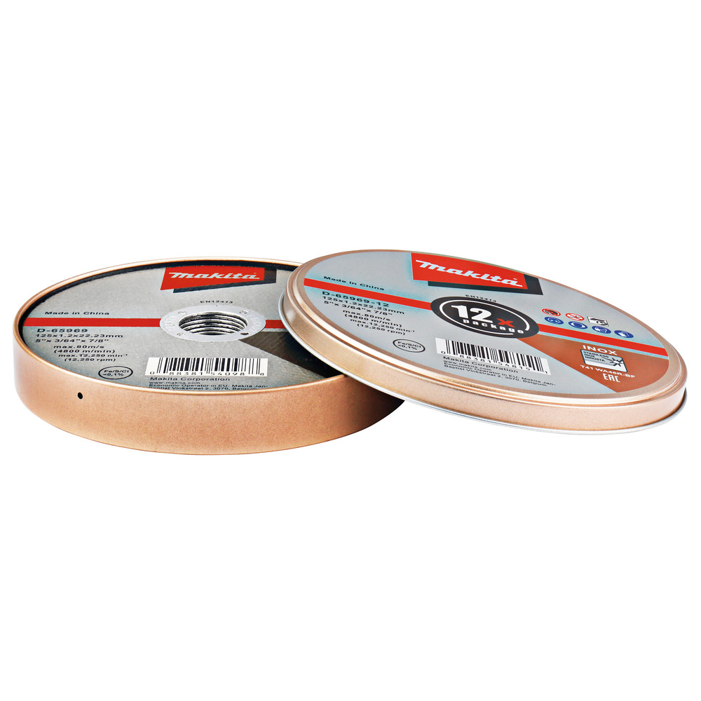 Kapskiva Makita D-65969-12 125 mm 12-pack