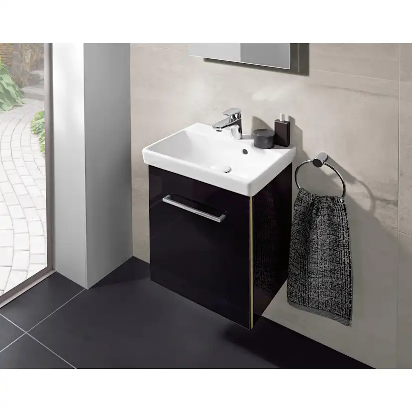 Tvättställ villeroy & Boch Avento 735845R1 Vit Alpin CeramicPlus, Med Bräddavlopp, för Enhålsblandare
