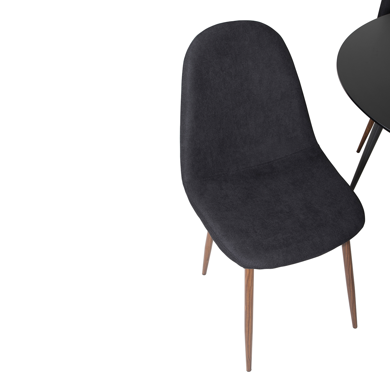 Matgrupp Venture Home Silvia med 4 Pobbie Stolar Runt Polyestertyg