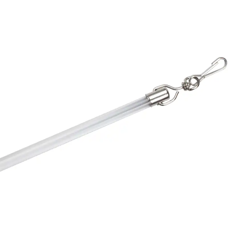 Gardintillbehör Kirsch Dragstav Transparent för Gardinstång och Gardinskena