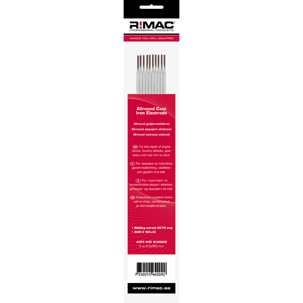 Svetselektrod R!MAC SB-pack Gjutjärn-2,5 mm x 6st
