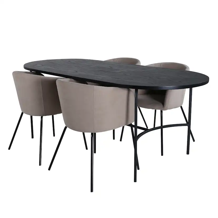 Matgrupp Venture Home San Francisco med 4 Bergen Stolar