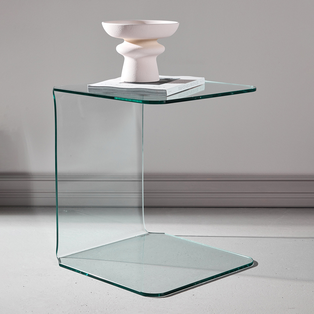 Sängbord Venture Home Telemark Glas Sidobord