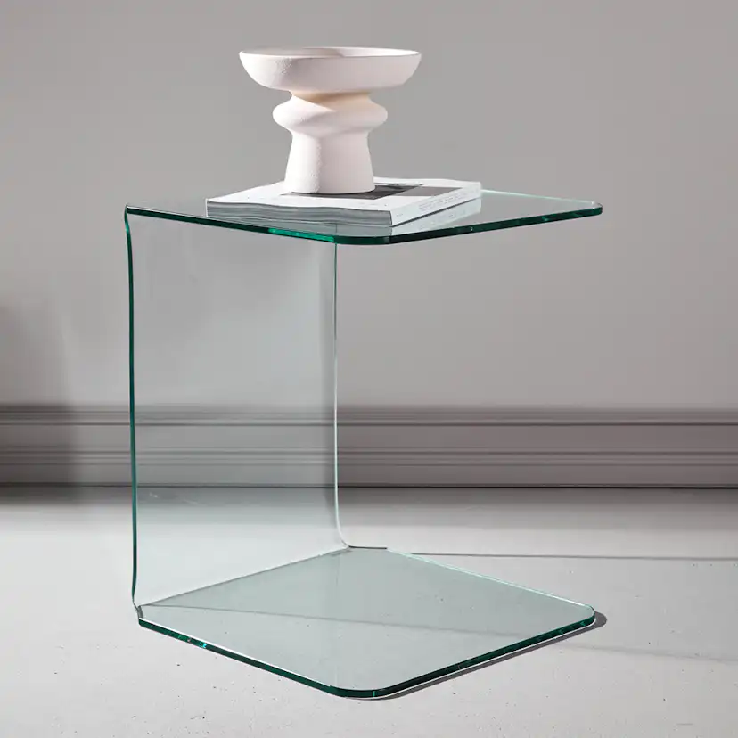 Sängbord Venture Home Telemark Glas Sidobord