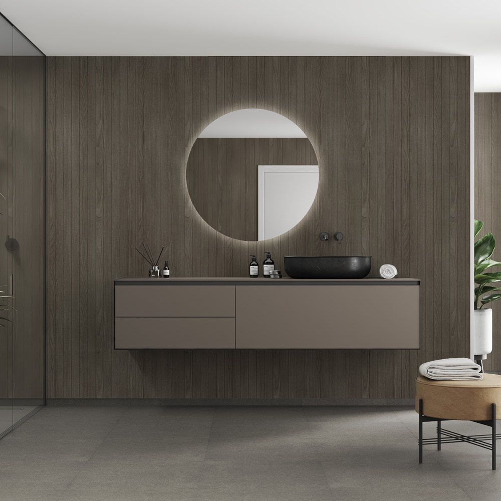 Våtrumsskiva Fibo 4633-M0500 Dark Wood 10x620x2400 mm