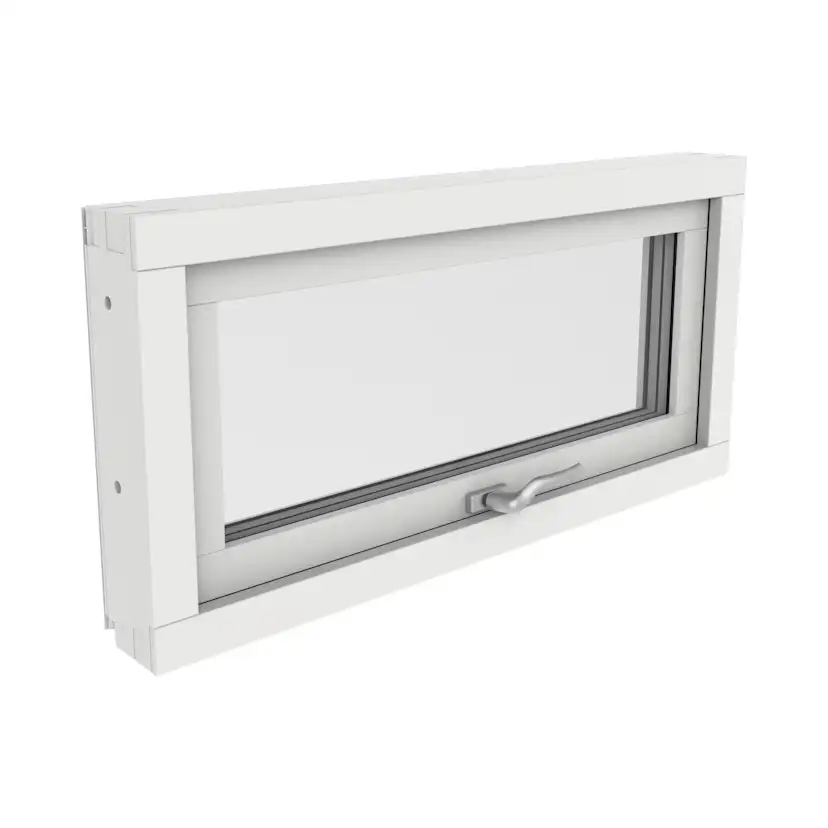 Överkantshängt Fönster Outline 3-Glas Aluminium