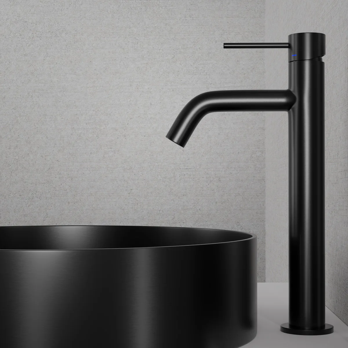 Tvättställsblandare Scandtap Steel Voyage High Shadow Shadow