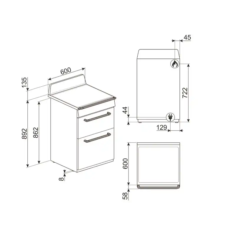 Gasspis Smeg Victoria TR62