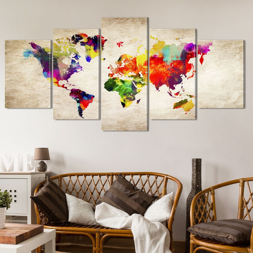 Tavla Arkiio World Map Abstract Fantasy