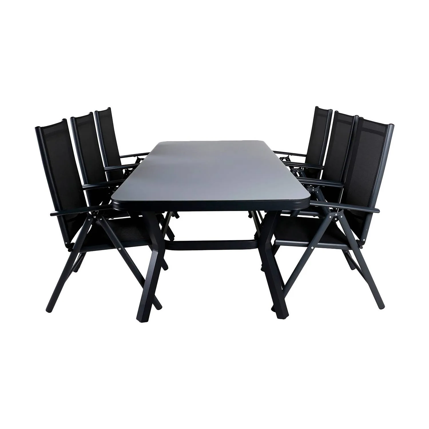 Matgrupp Venture Home Virya Matgrupp Utomhus 200cm med 6 Break Positionsstolar