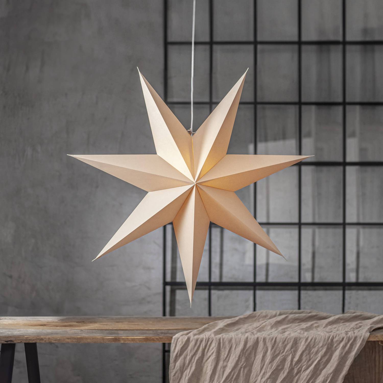 Adventsstjärna Star Trading Plain Papperstjärna 90 cm
