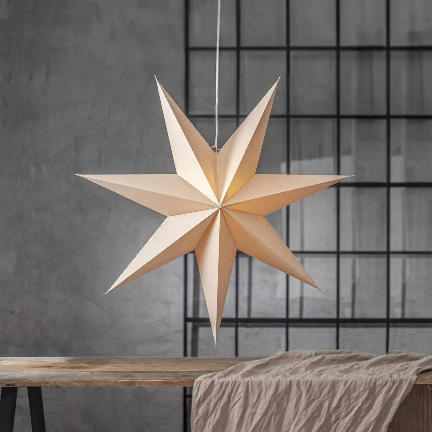 Adventsstjärna Star Trading Plain Papperstjärna 90 cm