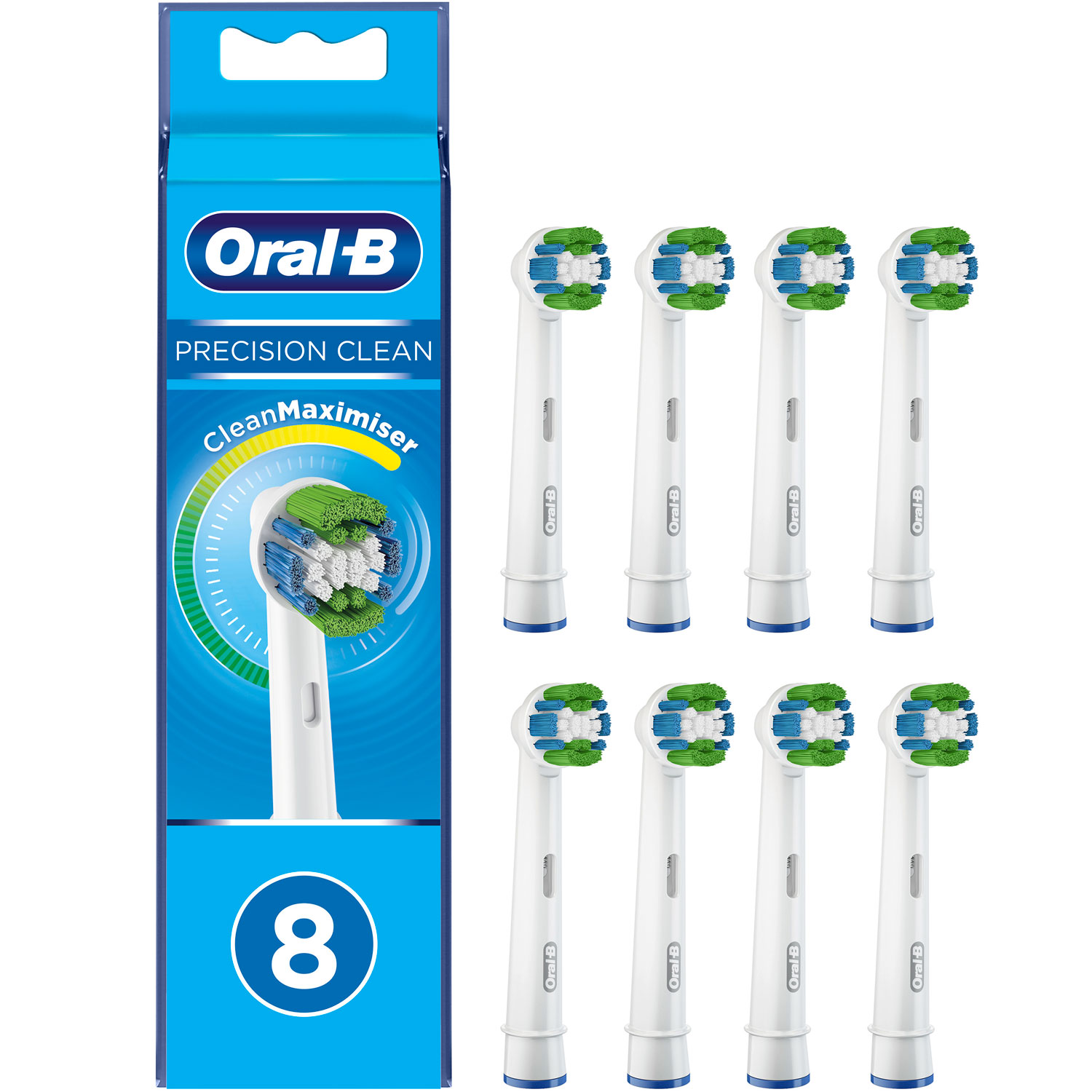 Borsthuvud Oral B Precision Clean XXL 8 st