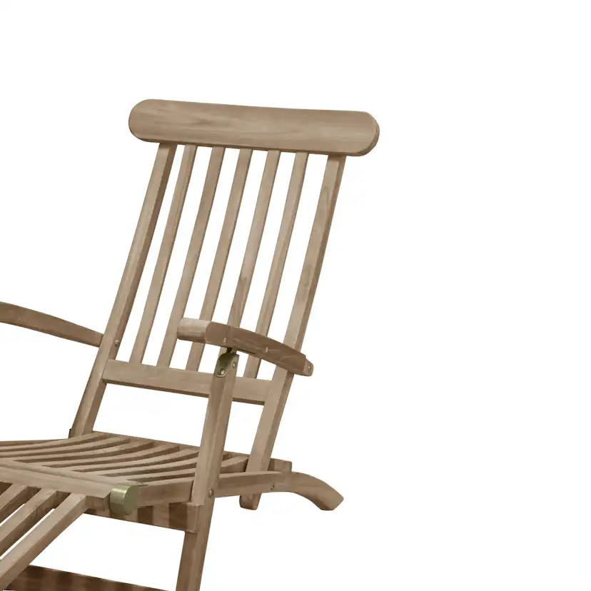 Solstol Venture Home Kiara Däckstol i Teak med Armstöd