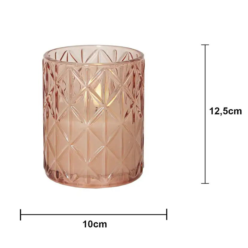 LED-Ljus Star Trading Flamme Romb 12,5 cm