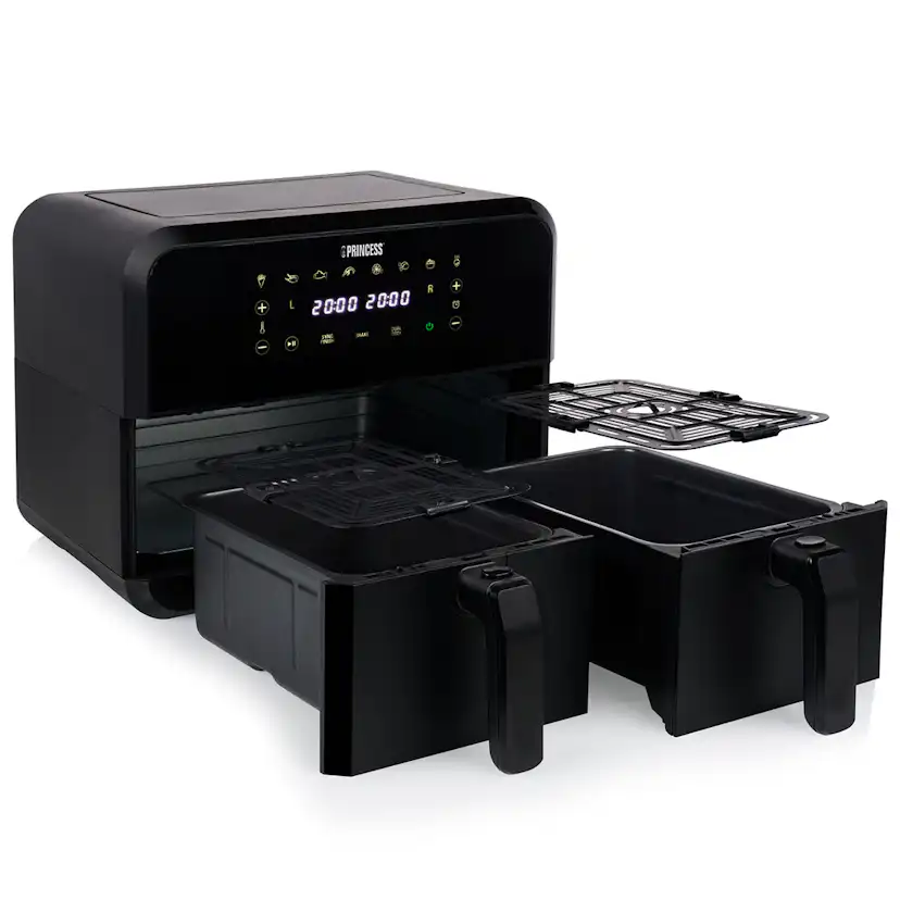 Luftfritös Princess Med Dubbla Korgar 2X4L 2400W 182068
