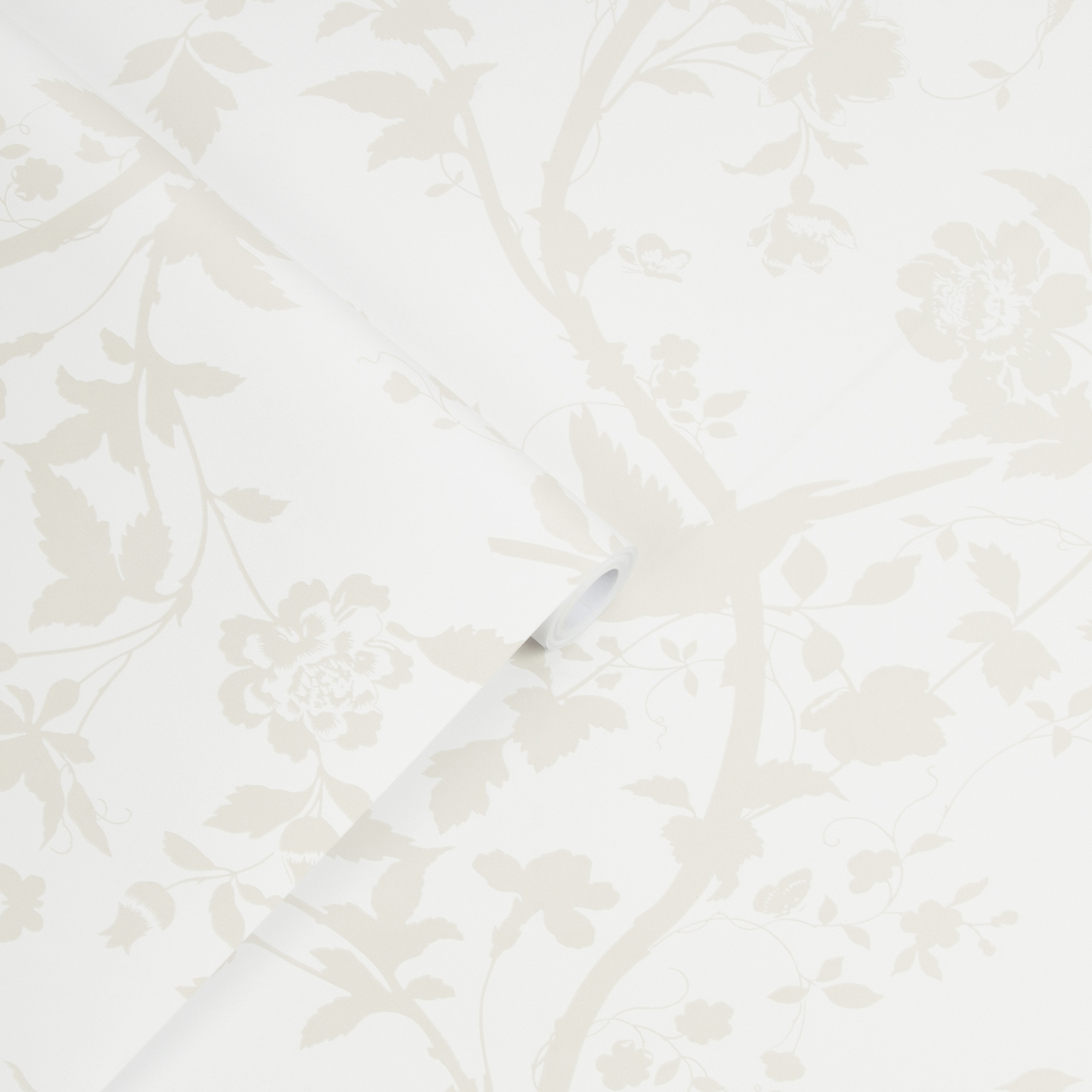 Tapet Laura Ashley Oriental Garden Pearlescent Vit
