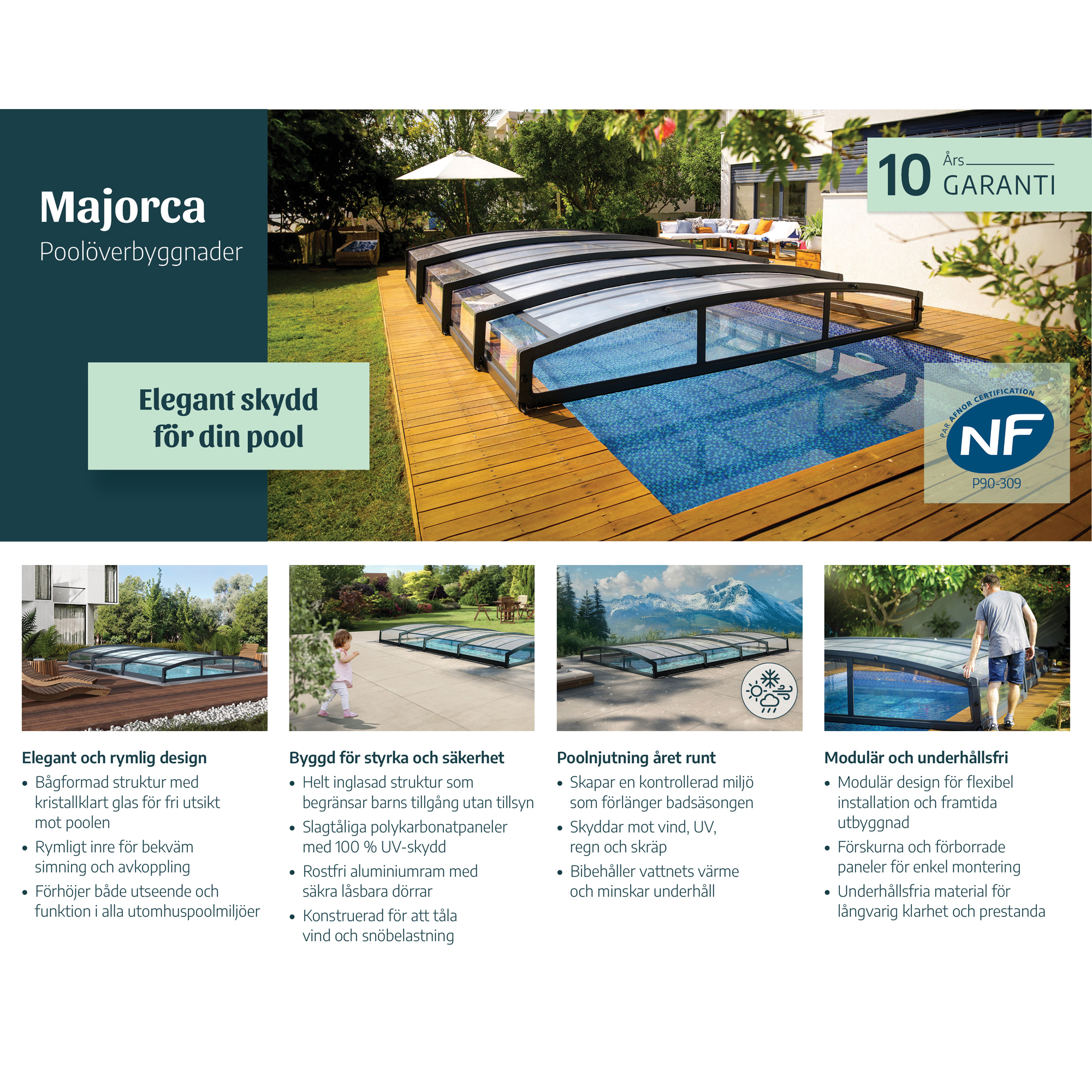 Pooltak Canopia by Palram Stockholm 4x6 m