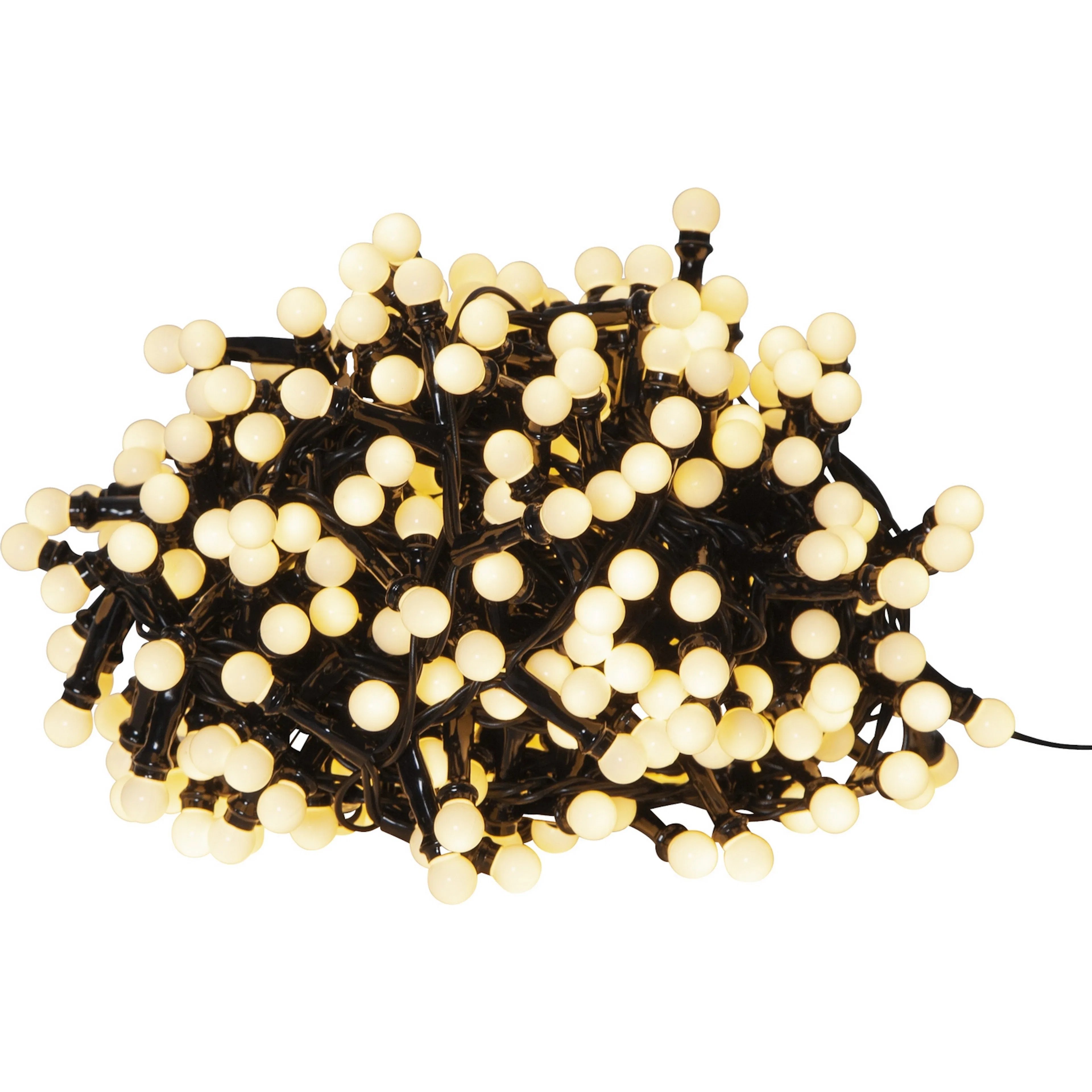 Snake light chain mini cherry, 300L,ww, chaser/timer, LV out Varmvit, Längd: 6 m