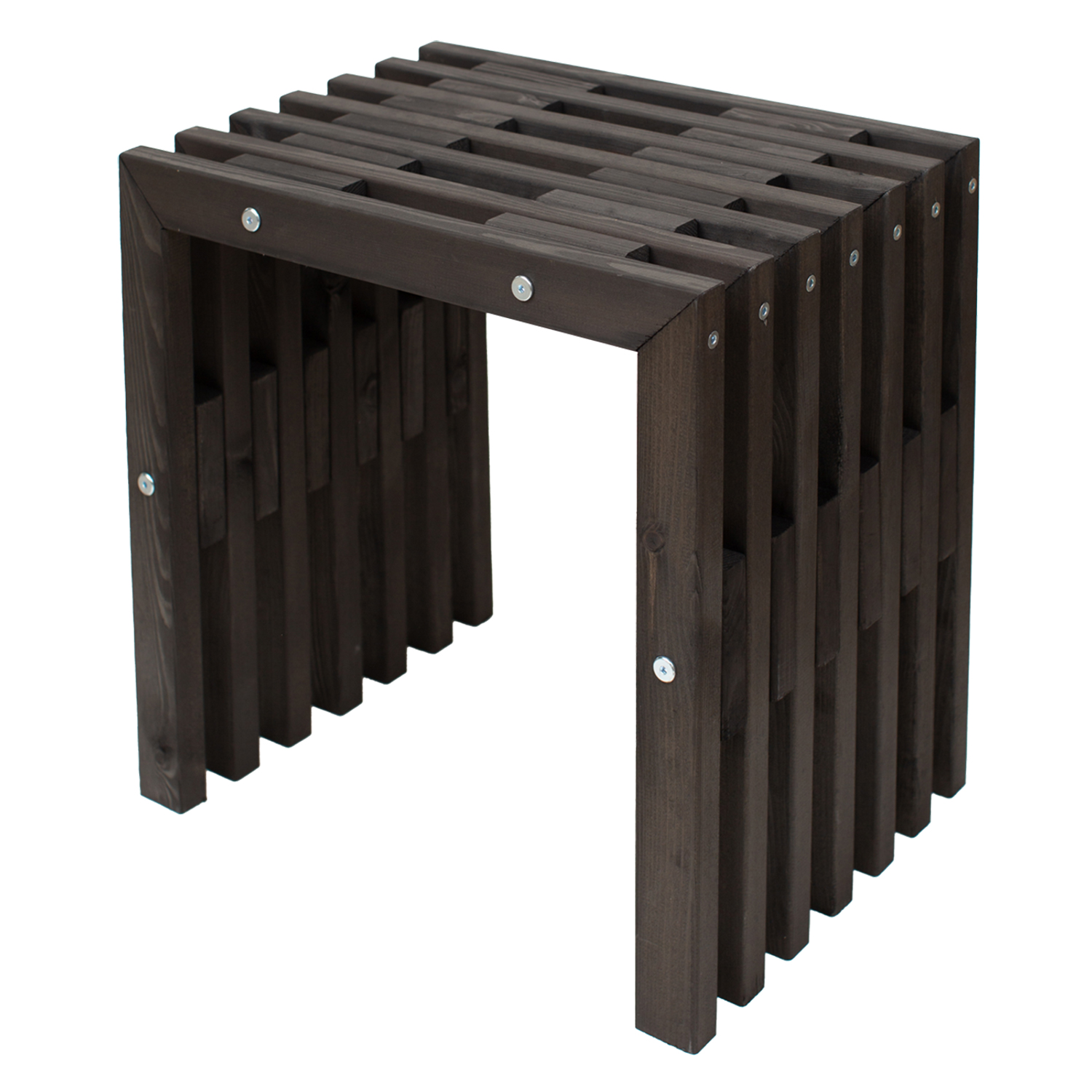 D-BENCH 45 CM FURU SVART OLJAD Furu Svart Oljad