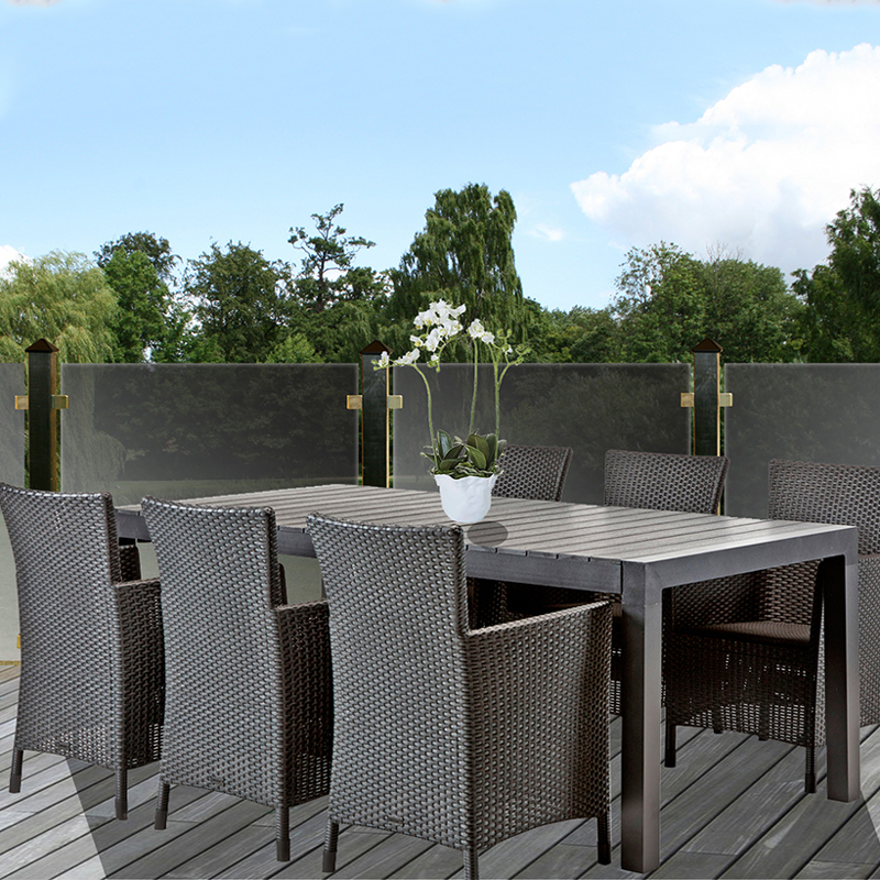 Glasstaket HORTUS Rökfärgat