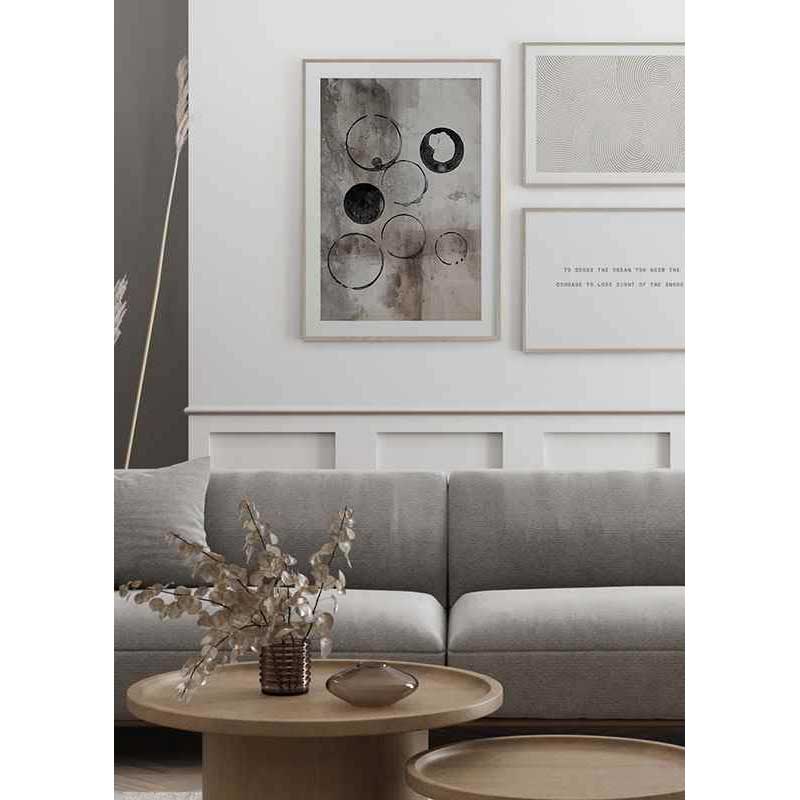 Poster Gallerix Fonds de bouteilles