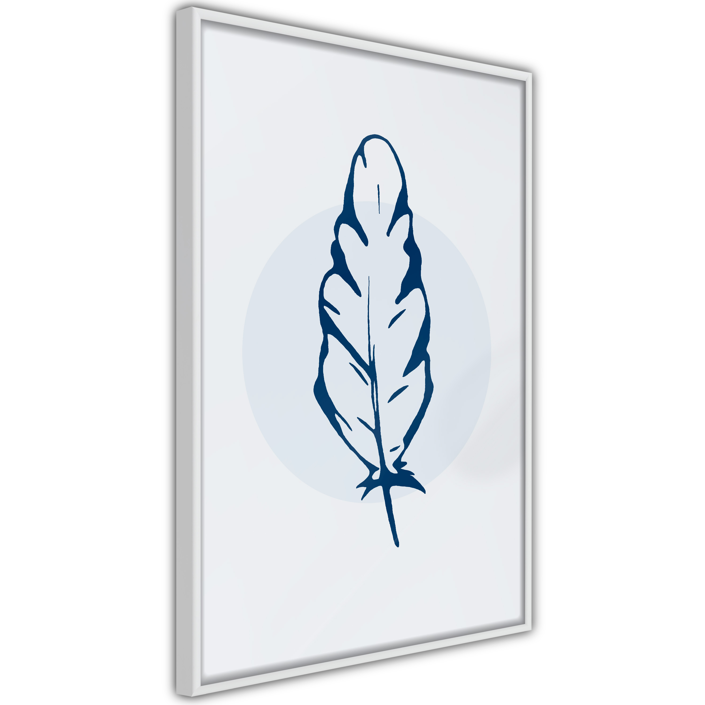 Poster Artgeist Affisch Blue Feather