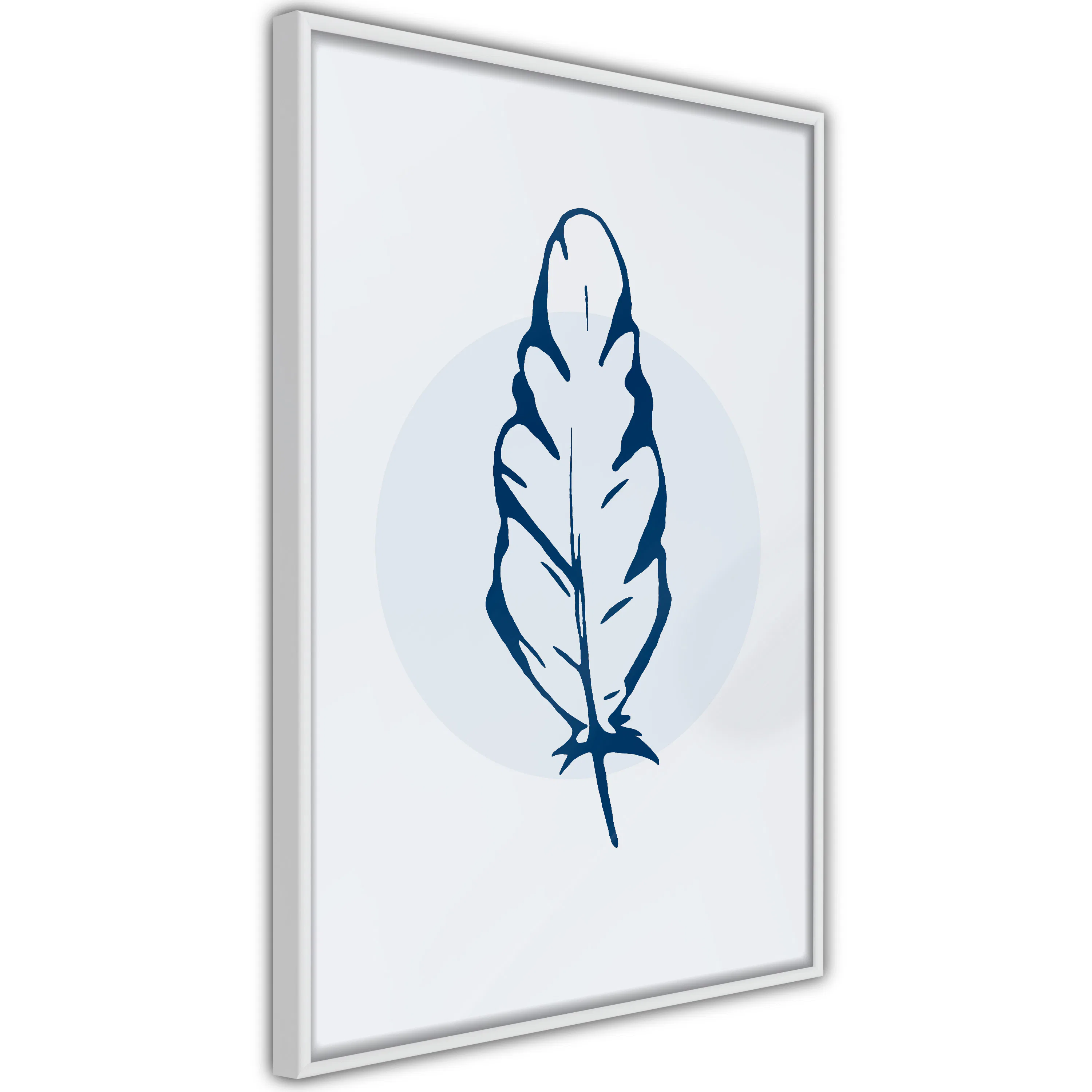 Poster Artgeist Affisch Blue Feather