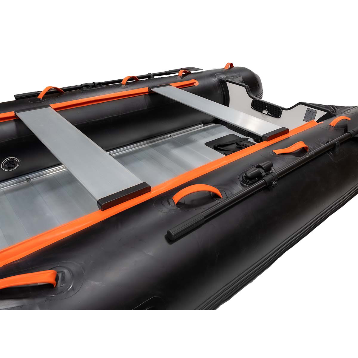 Gummibåt GreatWhite IF400 Aluminiumdurk Svart