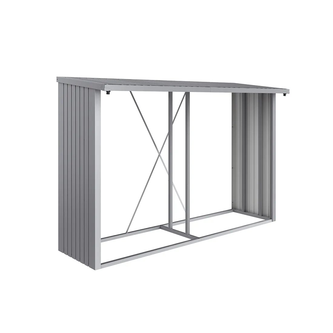 Vedförråd Biohort Woodstock 300 Metallic Silver