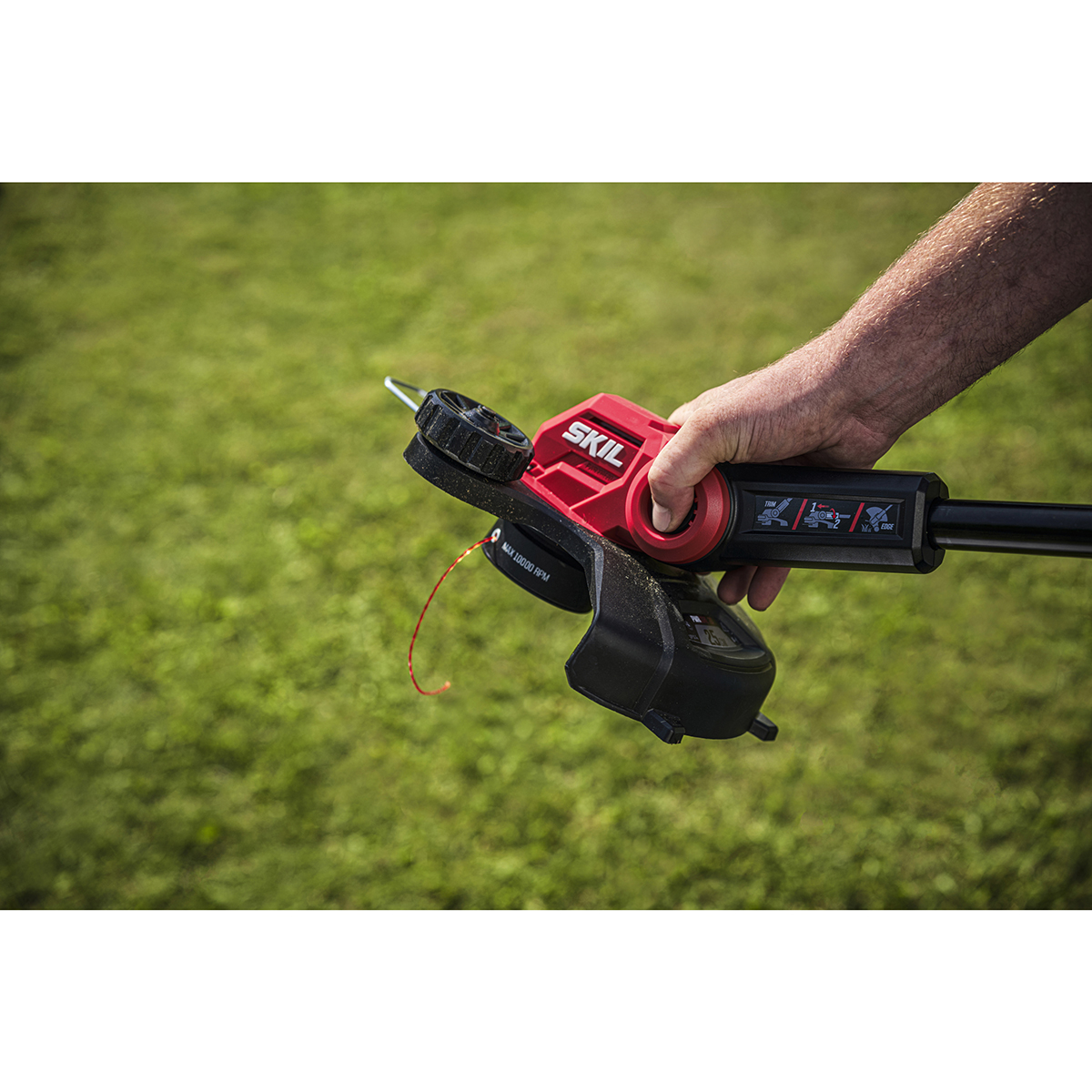 Grästrimmer SKIL 0231 AA Kolborstfri Batteridriven