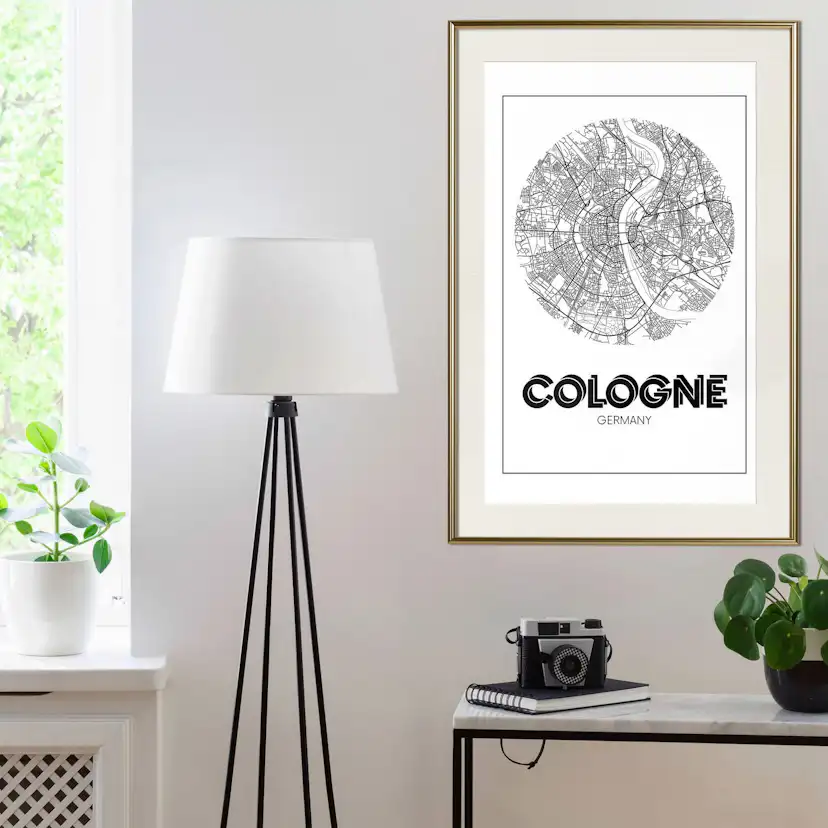 Poster Artgeist Affisch Retro Cologne