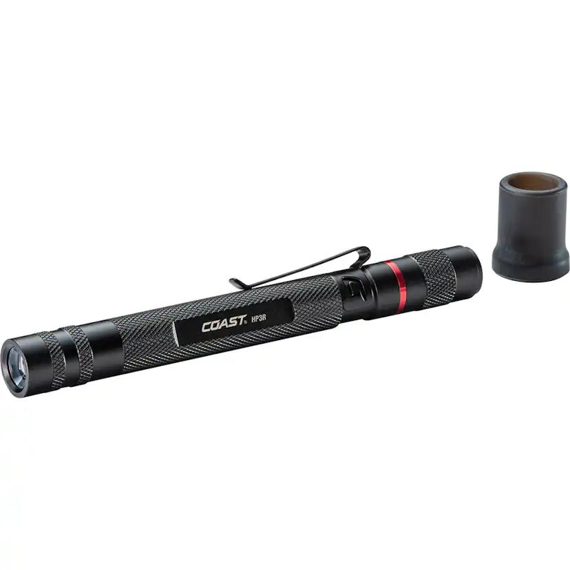 Ficklampa Coast HP3R Uppladdningsbar 500 Lumen Hybrid-presentbox