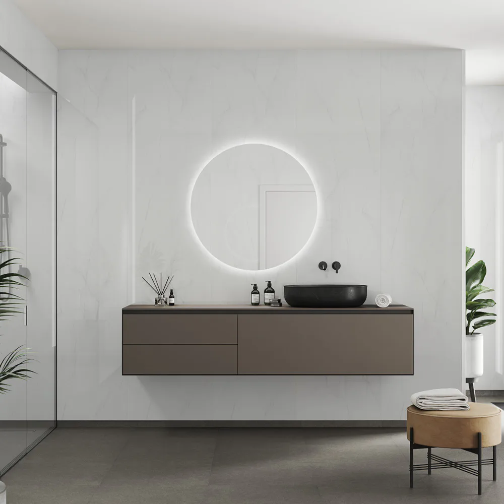Våtrumsskiva Fibo 3487-TM10 HG Bright Marble 10x620x2720 mm