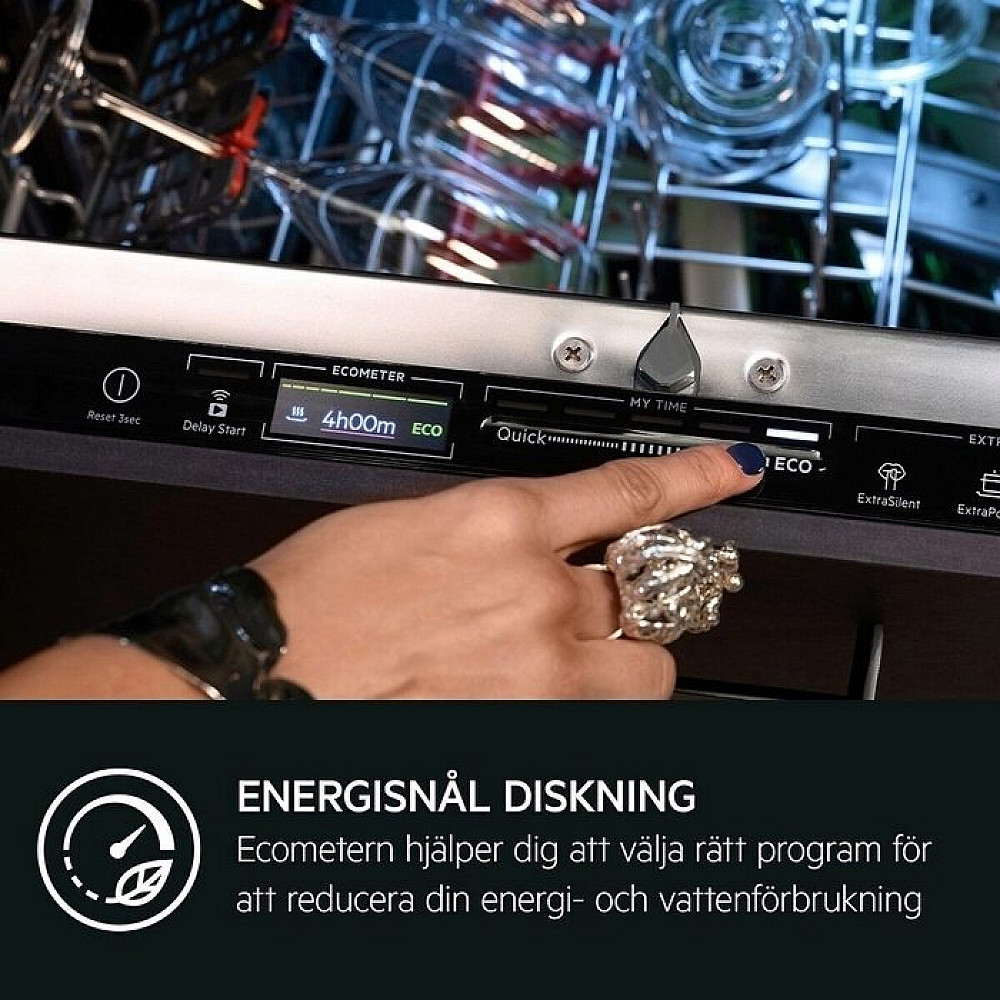 Integrerad Diskmaskin AEG FSE63657P Helintegrerad för IKEA Metod