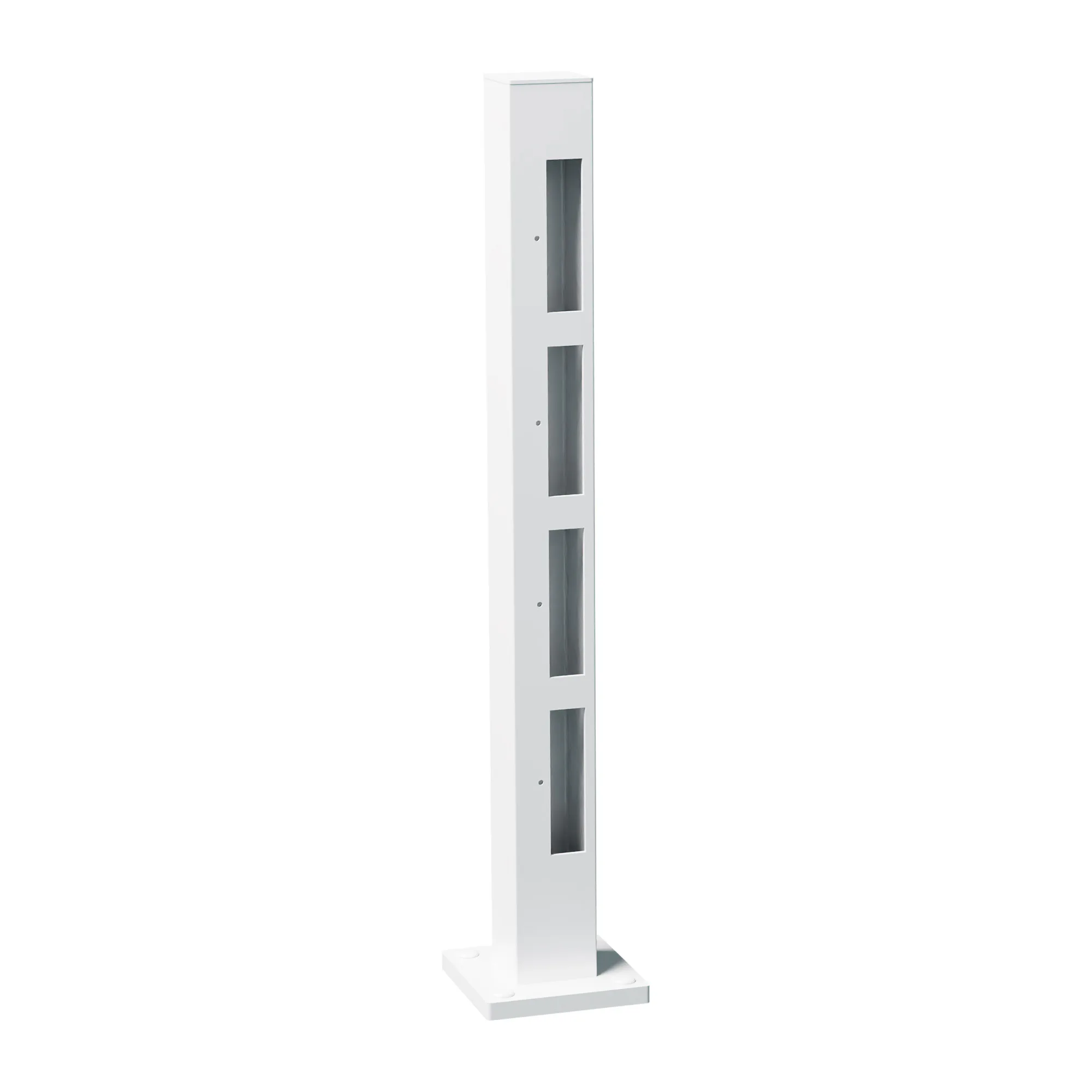 Staketstolpe Vidöstern 745mm Ändstolpe Vänster VIT Höjd: 745 mm, Vit, Vänster