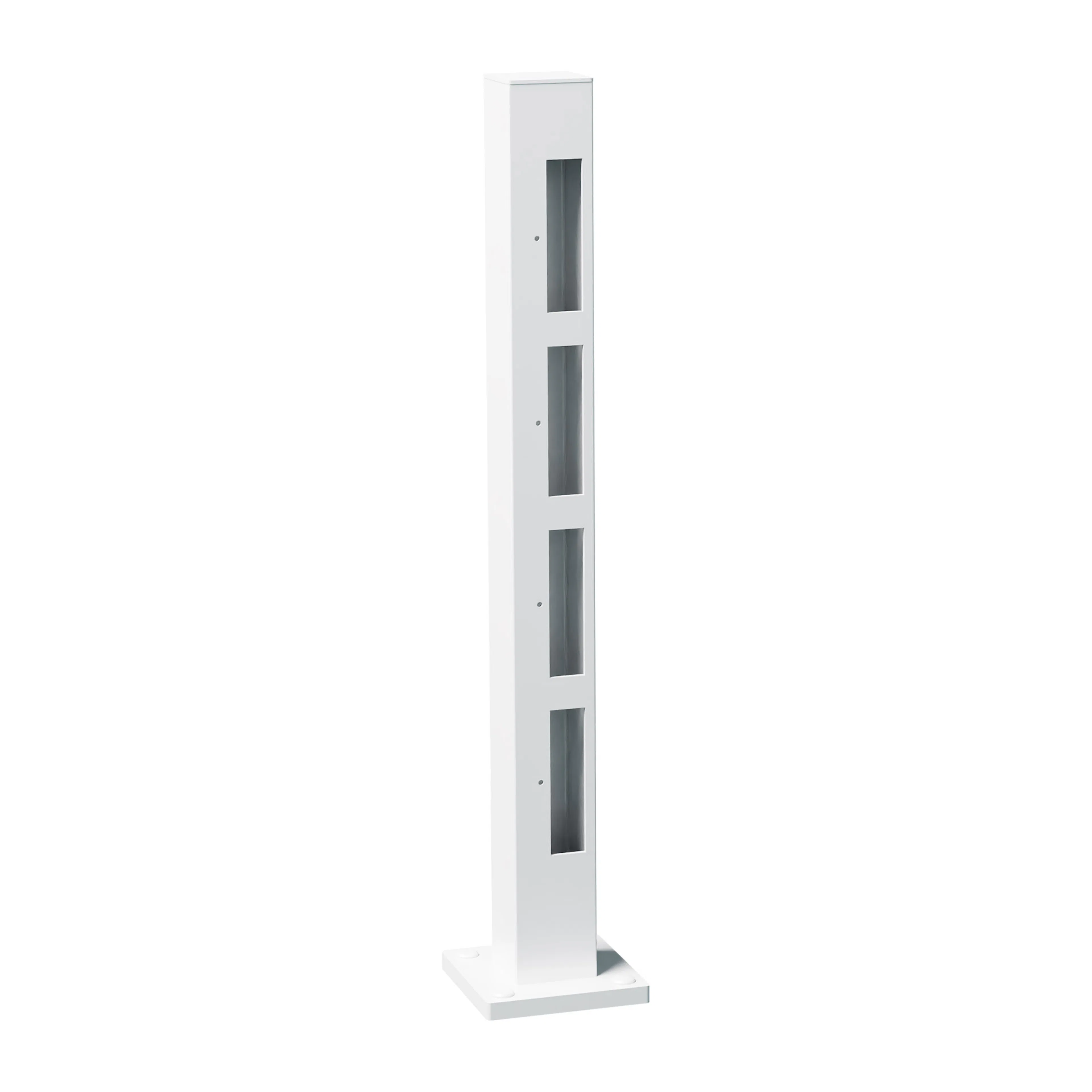 Staketstolpe Vidöstern 745mm Ändstolpe Vänster VIT Höjd: 745 mm, Vit, Vänster
