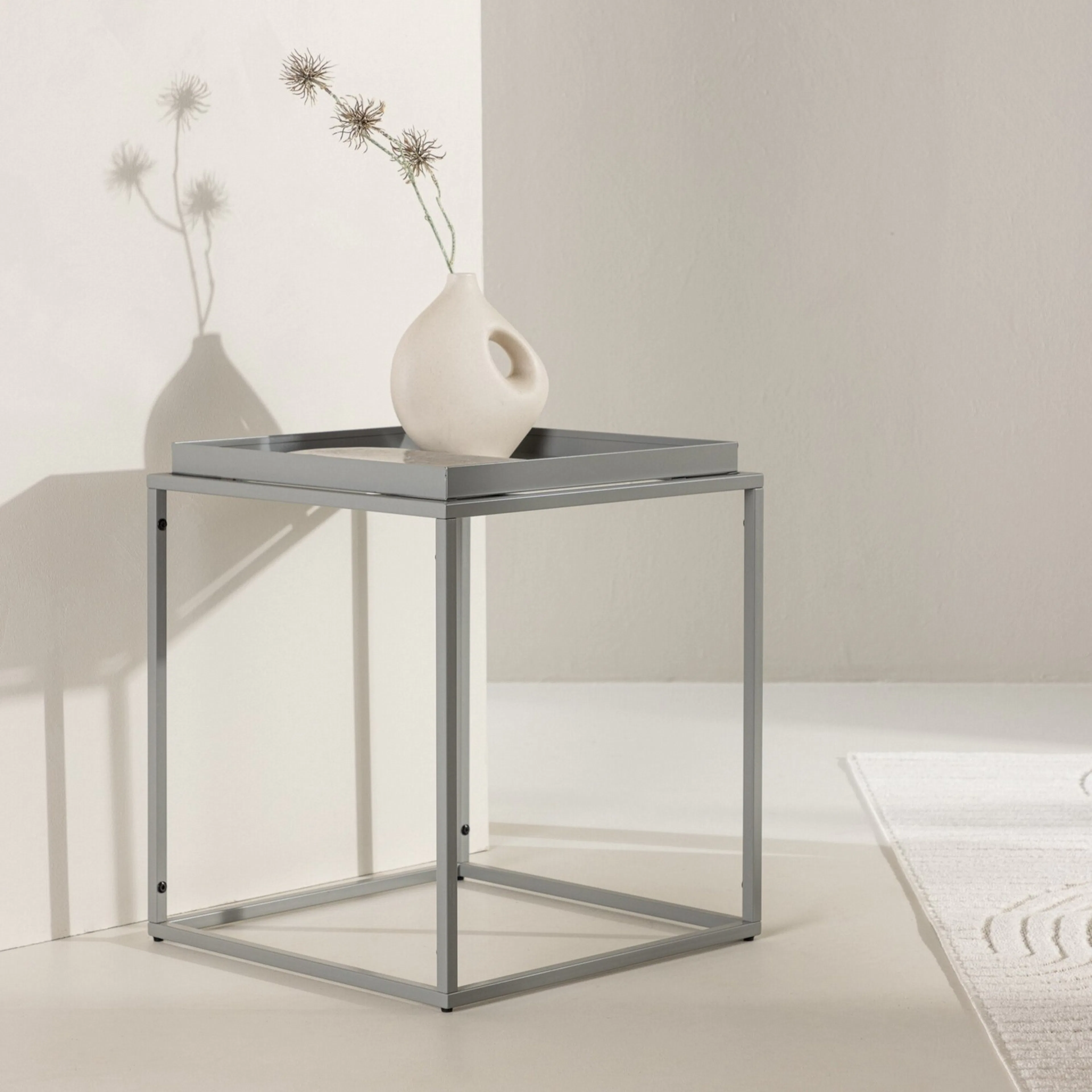 Porto Alegre Side Table - Dark grey / Dark grey Mörkgrå