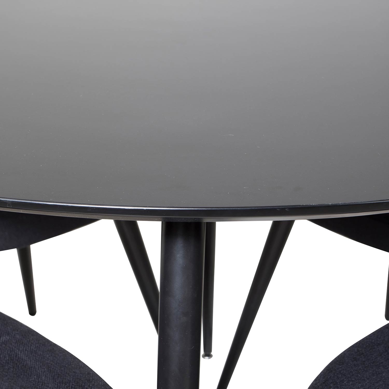 Matgrupp Venture Home Silvia med 4 Valentina Stolar Polyestertyg Runt